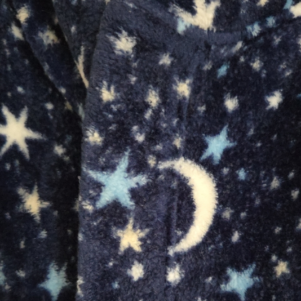 Lands' End Navy Star Patterned Robe - Picture 3 of 4